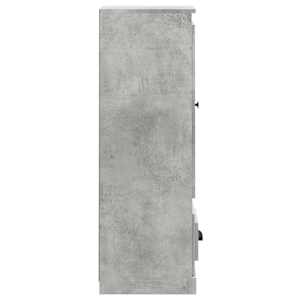 Skříň highboard betonově šedá 36x35,5x103,5 kompozitní dřevo - obrázek 6