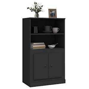 Skříň highboard černá 60 x 35,5 x 103,5 kompozitní dřevo - obrázek 4