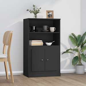 Skříň highboard černá 60 x 35,5 x 103,5 kompozitní dřevo - obrázek 1