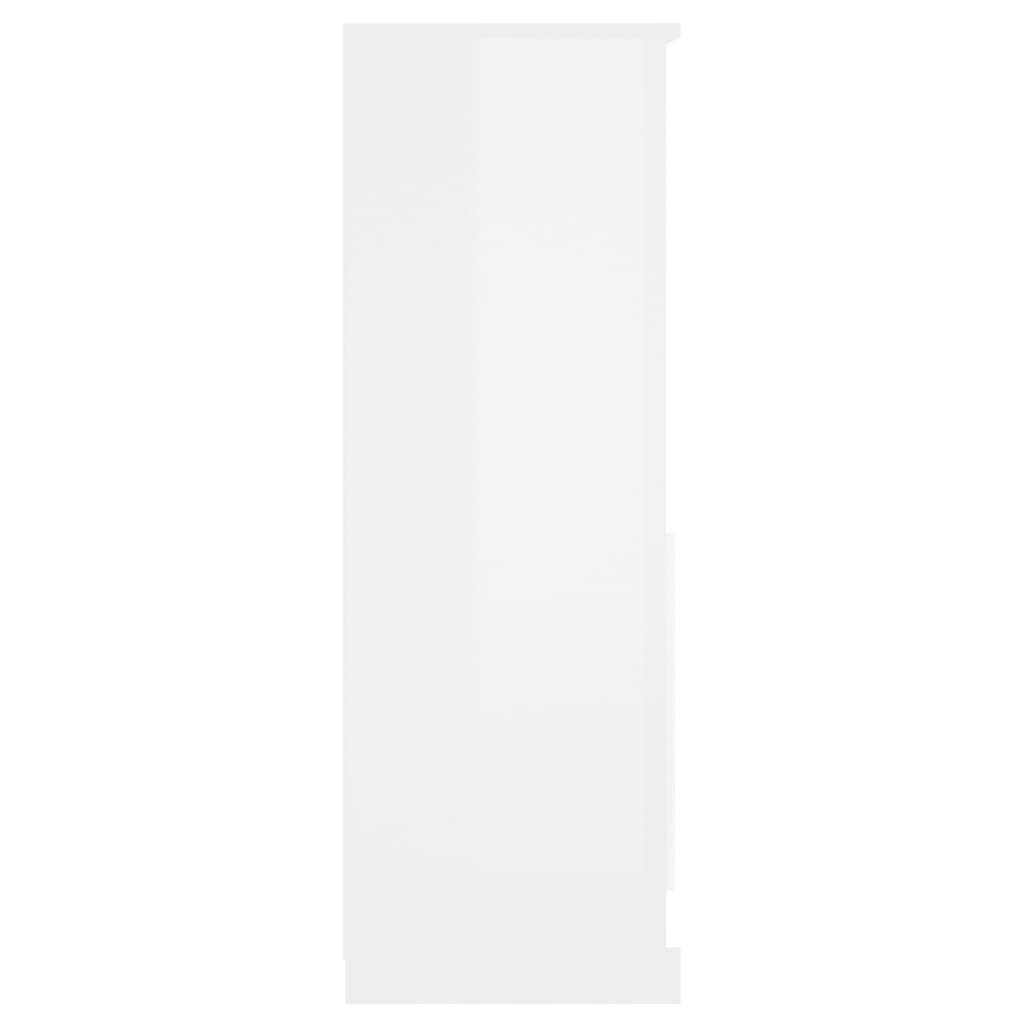 Skříň highboard lesklá bílá 60 x 35,5 x 103,5 kompozitní dřevo