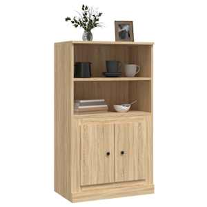Skříň highboard dub sonoma 60 x 35,5 x 103,5 kompozitní dřevo - obrázek 4