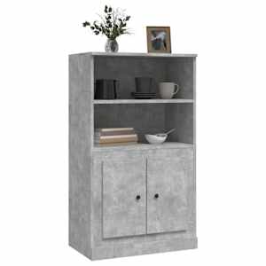 Skříň highboard betonově šedá 60x35,5x103,5 cm kompozitní dřevo - obrázek 4