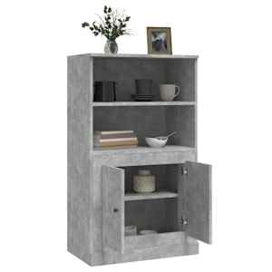 Skříň highboard betonově šedá 60x35,5x103,5 cm kompozitní dřevo - obrázek 5