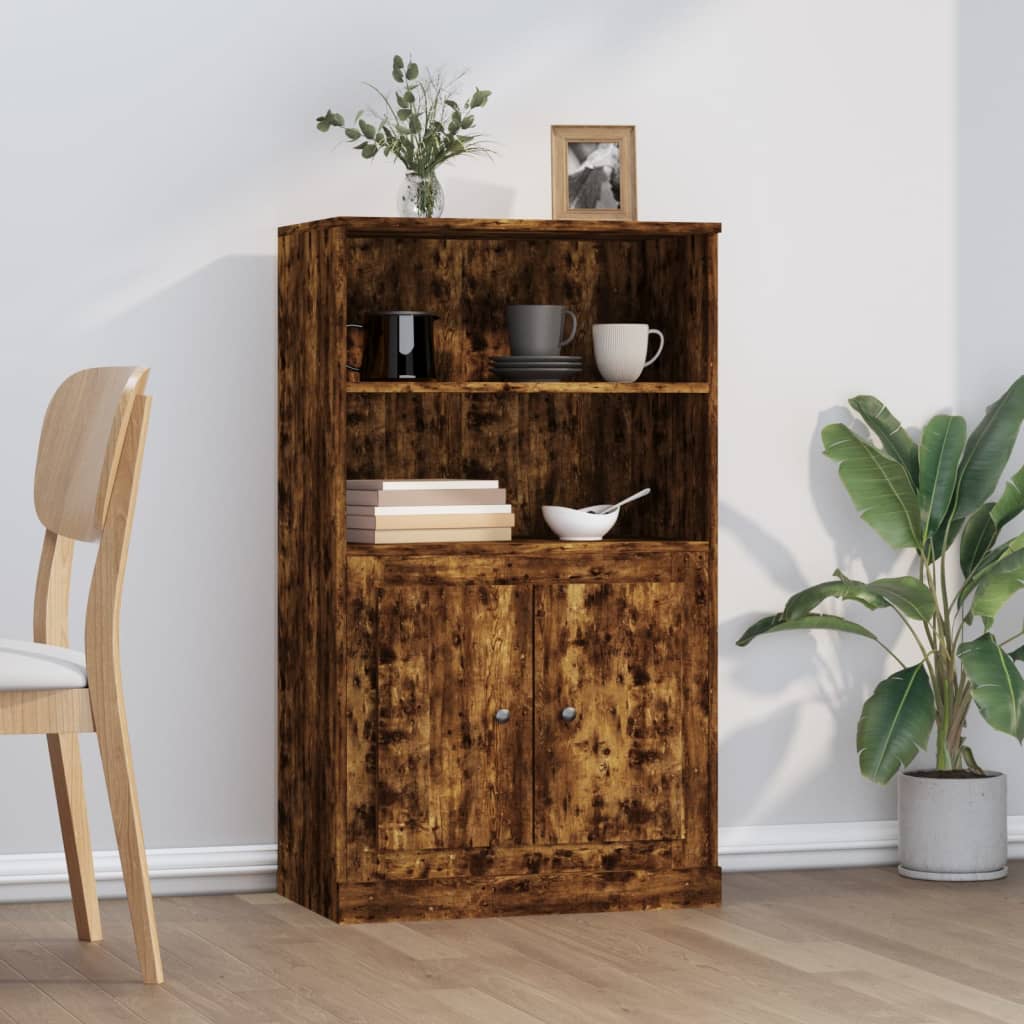 vidaXL Highboard Räuchereiche 60x35,5x103,5 cm Holzwerkstoff