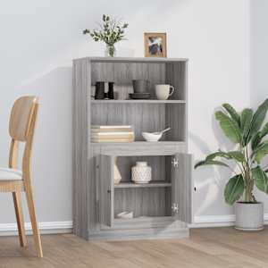 Skříň highboard šedá sonoma 60 x 35,5 x 103,5 kompozitní dřevo - obrázek 3