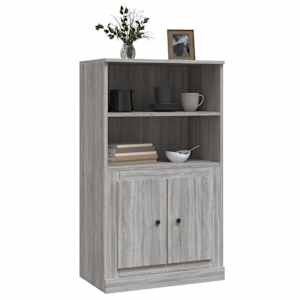 Skříň highboard šedá sonoma 60 x 35,5 x 103,5 kompozitní dřevo - obrázek 4