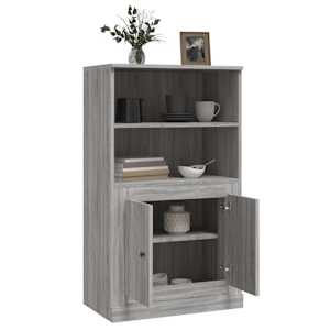 Skříň highboard šedá sonoma 60 x 35,5 x 103,5 kompozitní dřevo - obrázek 5