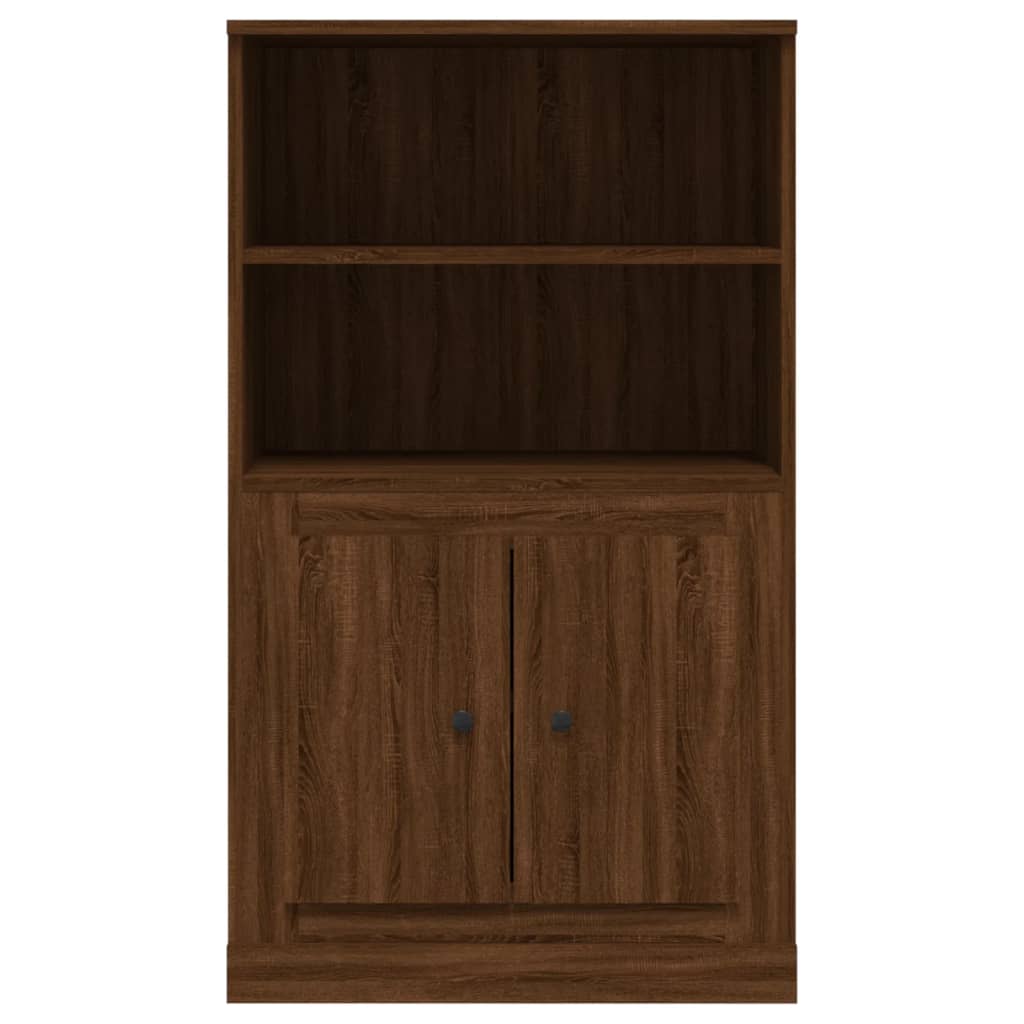 Skříň highboard hnědý dub 60 x 35,5 x 103,5 kompozitní dřevo