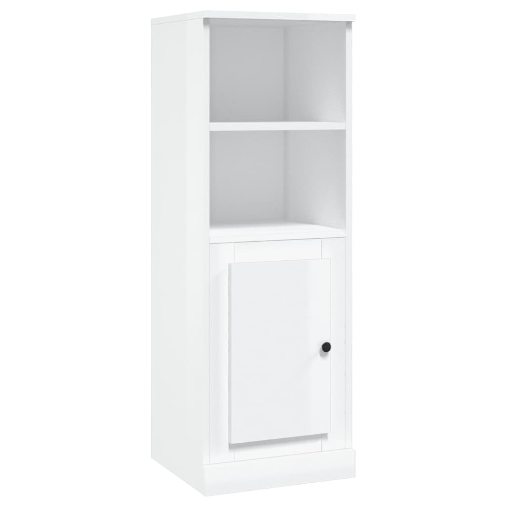 vidaXL Skříň highboard lesklá bílá 36 x 35,5 x 103,5 kompozitní dřevo