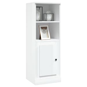 Skříň highboard lesklá bílá 36 x 35,5 x 103,5 kompozitní dřevo - obrázek 4