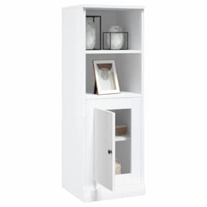 Skříň highboard lesklá bílá 36 x 35,5 x 103,5 kompozitní dřevo - obrázek 5
