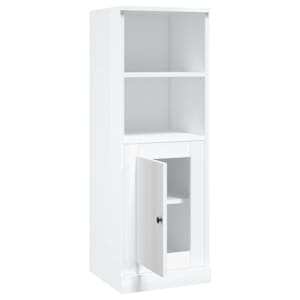 Skříň highboard lesklá bílá 36 x 35,5 x 103,5 kompozitní dřevo - obrázek 8