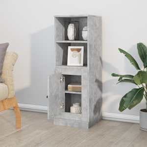 Skříň highboard betonově šedá 36x35,5x103,5 kompozitní dřevo - obrázek 3