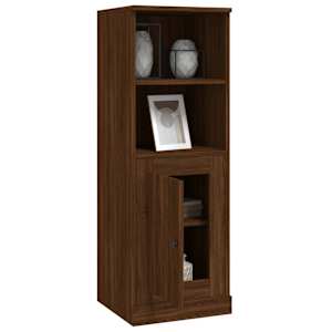 Skříň highboard hnědý dub 36 x 35,5 x 103,5 kompozitní dřevo - obrázek 5