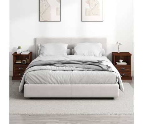 vidaXL Noćni ormarići 2 kom boja smeđeg hrasta 43x36x60 cm