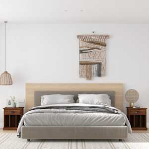 Nočna omarica 2 kosa rjav hrast 43x36x50 cm