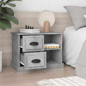 Noční stolek betonově šedý 60 x 35,5 x 45 cm - obrázek 3