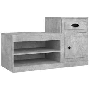 Botník betonově šedý 100 x 42 x 60 cm kompozitní dřevo - obrázek 2