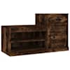 vidaXL kingakapp, suitsutatud tamm, 100x42x60 cm, tehispuit