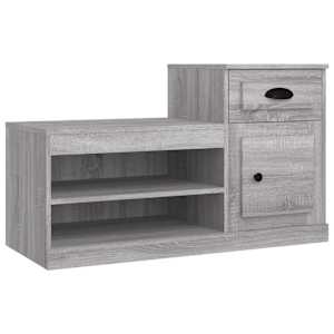vidaXL kingakapp, hall Sonoma tamm, 100x42x60 cm, tehispuit