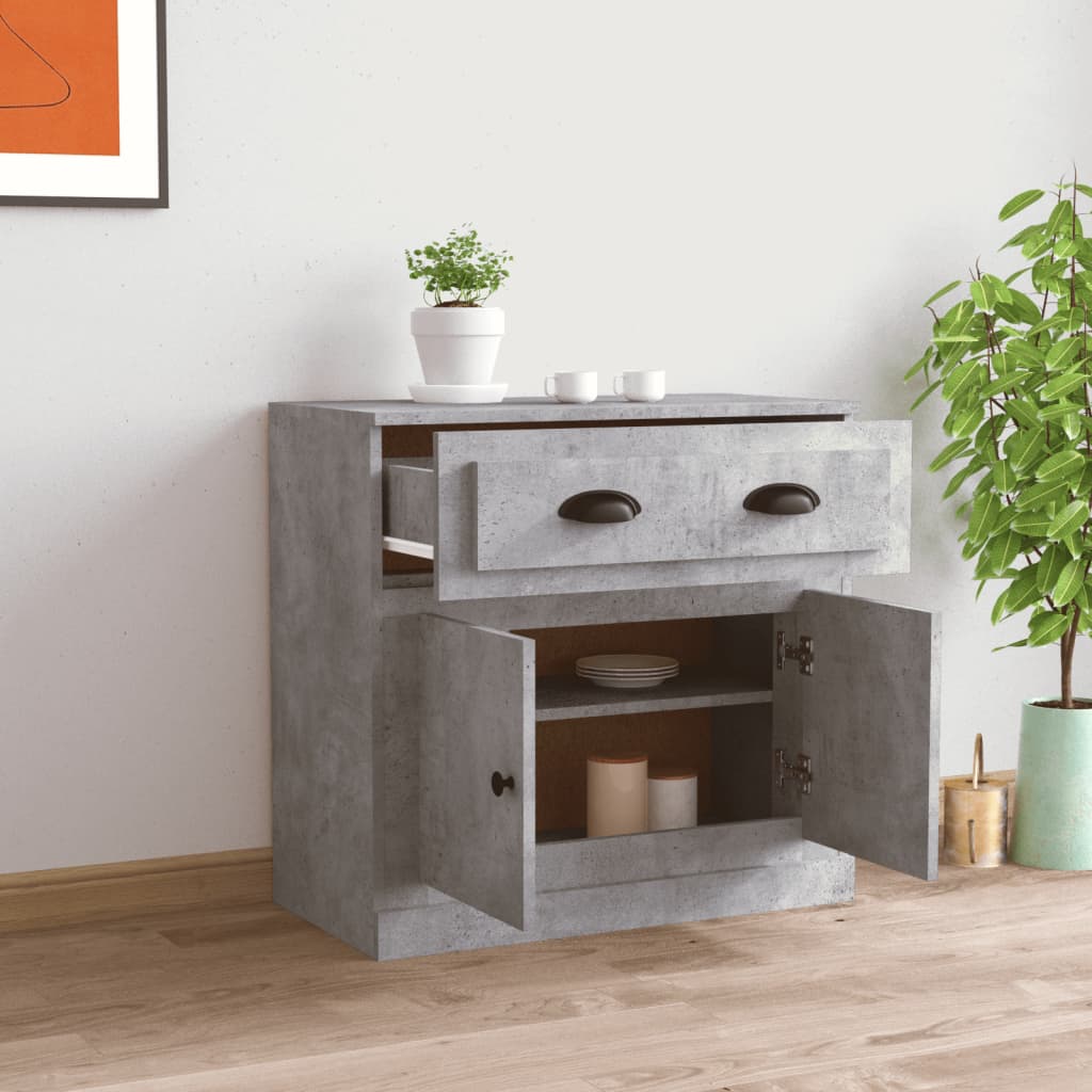 Thumbnail - vidaXL Sideboard Betongrau 70x35,5x67,5 cm Holzwerkstoff