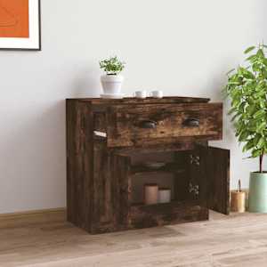 Příborník kouřový dub 70 x 35,5 x 67,5 cm kompozitní dřevo - obrázek 3