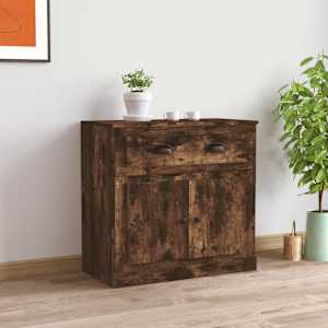 Komoda dimljeni hrast 70x35,5x67,5 cm inženirski les