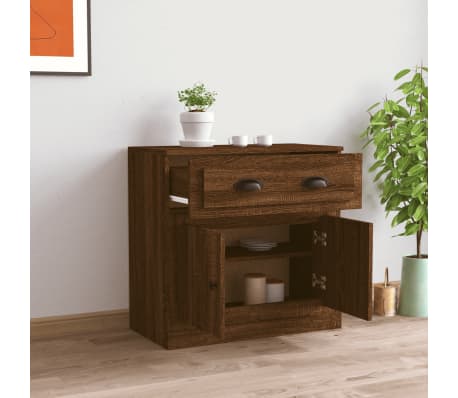vidaXL Sideboard Braun Eichen-Optik 70x35,5x67,5 cm Holzwerkstoff