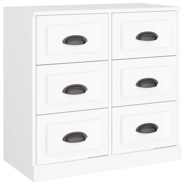 vidaXL puhvetkapp, valge, 70 x 35,5 x 67,5 cm, tehispuit