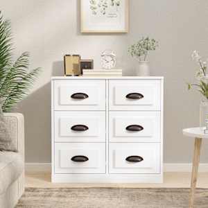 Komoda bela 70x35,5x67,5 cm inženirski les