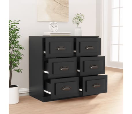 vidaXL Ντουλάπι Μαύρο 70 x 35,5 x 67,5 εκ. από Επεξεργασμένο Ξύλο