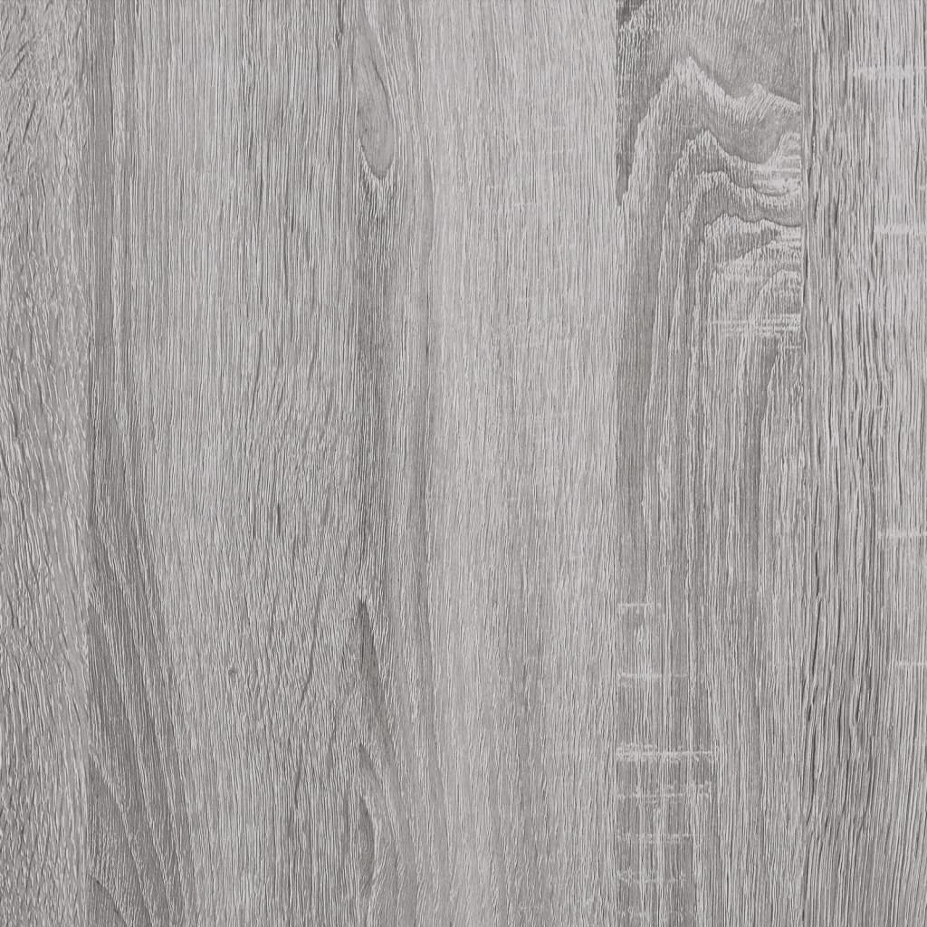 szürke sonoma színű szerelt fa tálalószekrény 100x35,5x60 cm