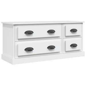 TV skříňka bílá 100 x 35,5 x 45 cm kompozitní dřevo - obrázek 2