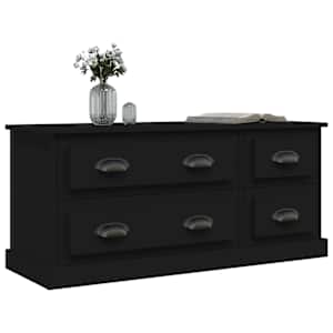 TV skříňka černá 100 x 35,5 x 45 cm kompozitní dřevo - obrázek 4