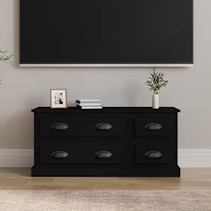 TV skříňka černá 100 x 35,5 x 45 cm kompozitní dřevo - obrázek 1