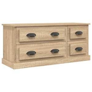 TV skříňka dub sonoma 100 x 35,5 x 45 cm kompozitní dřevo - obrázek 2