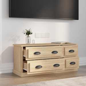 TV skříňka dub sonoma 100 x 35,5 x 45 cm kompozitní dřevo - obrázek 3