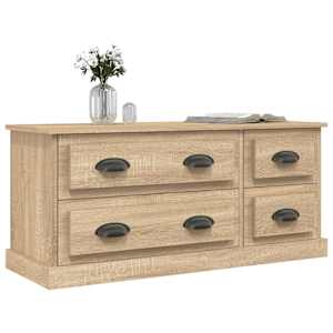 TV skříňka dub sonoma 100 x 35,5 x 45 cm kompozitní dřevo - obrázek 4