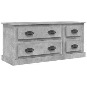 TV skříňka betonově šedá 100 x 35,5 x 45 cm kompozitní dřevo - obrázek 2