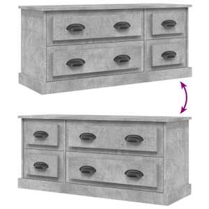 TV skříňka betonově šedá 100 x 35,5 x 45 cm kompozitní dřevo - obrázek 8
