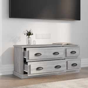 TV skříňka šedá sonoma 100 x 35,5 x 45 cm kompozitní dřevo - obrázek 3