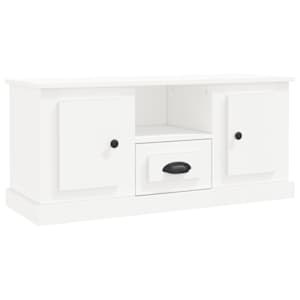 TV skříňka bílá 100 x 35,5 x 45 cm kompozitní dřevo - obrázek 2