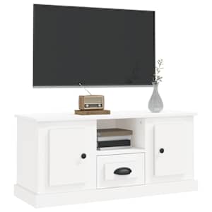 TV skříňka bílá 100 x 35,5 x 45 cm kompozitní dřevo - obrázek 4