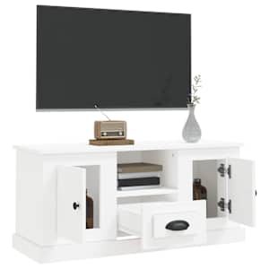 TV skříňka bílá 100 x 35,5 x 45 cm kompozitní dřevo - obrázek 5