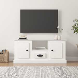 TV omarica bela 100x35,5x45 cm inženirski les