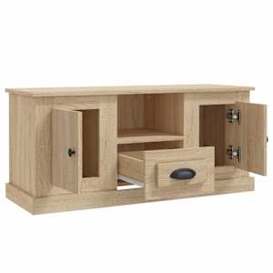 TV skříňka dub sonoma 100 x 35,5 x 45 cm kompozitní dřevo - obrázek 8