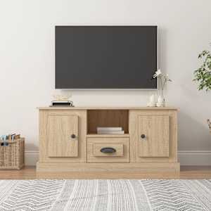 TV skříňka dub sonoma 100 x 35,5 x 45 cm kompozitní dřevo - obrázek 1