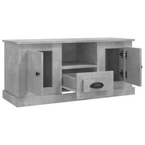 TV skříňka betonově šedá 100 x 35,5 x 45 cm kompozitní dřevo - obrázek 8