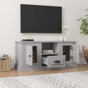 TV skříňka šedá sonoma 100 x 35,5 x 45 cm kompozitní dřevo - obrázek 3