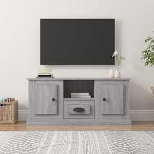 TV skříňka šedá sonoma 100 x 35,5 x 45 cm kompozitní dřevo - obrázek 1